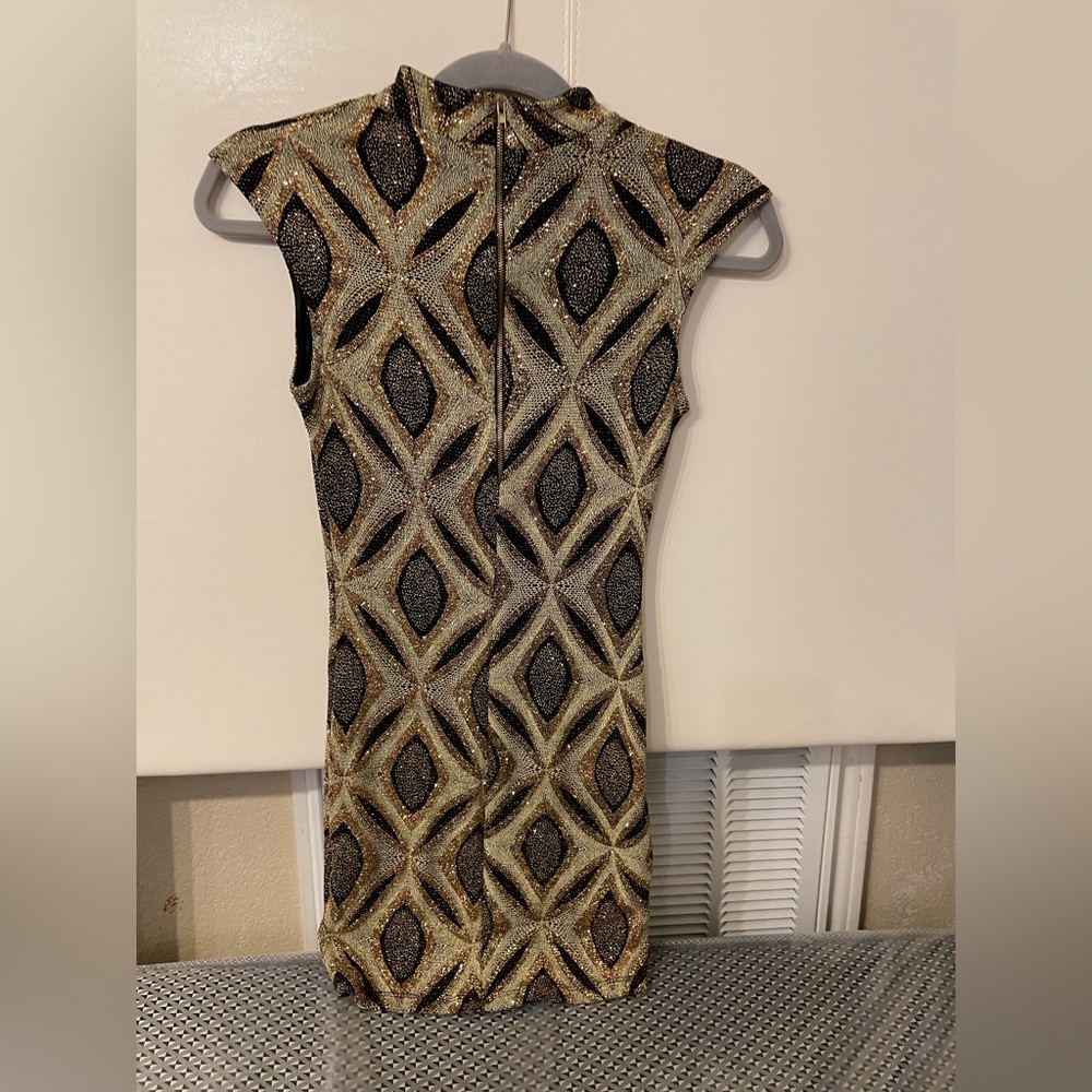 Mini cocktail glittery dress small